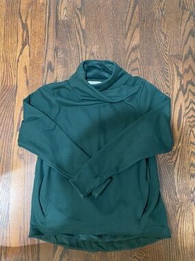 Athleta Forest Green Funnel Neck Pullover